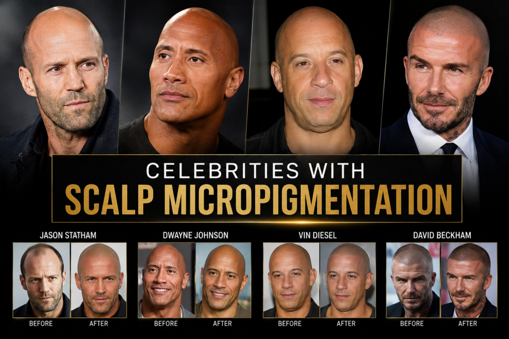 celebrities with scalp micropigmentation